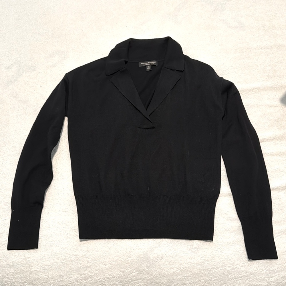 Banana Republic Bella Merino Sweater Polo